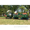 Locomotiva de vapor do parque infantil mais novo